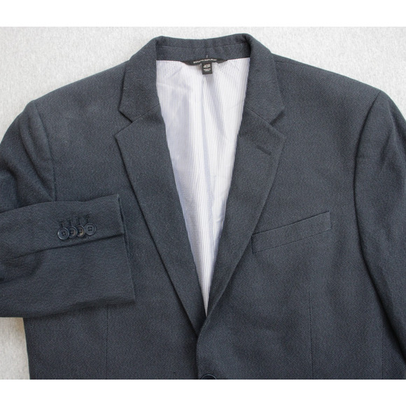 Banana Republic Blazer Mens 40R Navy Blue 100% Cotton Standard Fit Sports Jacket - Picture 1 of 10